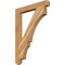 Ekena Millwork Balboa Craftsman Rough Sawn Bracket, Western Red Cedar, 4"W x 34"D x 46"H BKT04X34X46BOA04RWR - alternate 1
